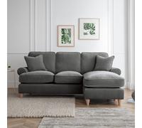 Lola Right Hand Chaise Sofa Manhattan Charcoal