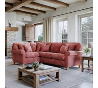 The Great Sofa Company Flora 1 Corner 2 Sofa Glory Deep Terra in Terracotta The Great Sofa Company Terracotta