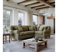 The Great Sofa Company Flora 2 Corner 1 Sofa Glory Winter Moss in Dark Green The Great Sofa Company Dark Green