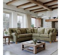 The Great Sofa Company Flora 2 Corner 2 Sofa Glory Winter Moss in Dark Green The Great Sofa Company Dark Green