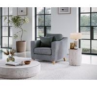 The Great Sofa Company Jackson Armchair City Denim in Grey The Great Sofa Company Grey