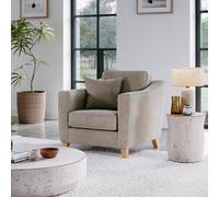 The Great Sofa Company Jackson Chenille Fabric Armchair in Stone The Great Sofa Company Stone Armchair