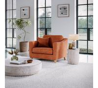 The Great Sofa Company Jackson Chenille Snuggle Chair in Terracotta | Size: Armchair The Great Sofa Company Terracotta Armchair