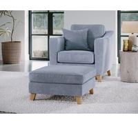 The Great Sofa Company Jackson Footstool City Light Grey The Great Sofa Company Light Grey