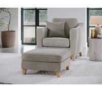 The Great Sofa Company Jackson Footstool City Stone in Beige The Great Sofa Company Beige