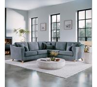 The Great Sofa Company Jackson Large Chenille Corner Sofa in Blue The Great Sofa Company Blue Large