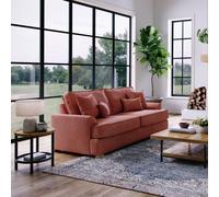 The Great Sofa Company Ophelia 3 Seater Chenille Sofa in Red The Great Sofa Company Red 3 Seater