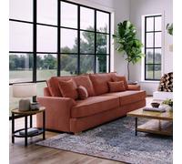 The Great Sofa Company Ophelia 4 Seater Chenille Sofa in Red | Size: 3 Seater The Great Sofa Company Red 3 Seater