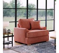 The Great Sofa Company Ophelia Chenille Fabric Armchair in Red The Great Sofa Company Red Armchair