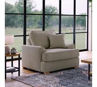 The Great Sofa Company Ophelia Chenille Fabric Armchair in Stone The Great Sofa Company Stone Armchair