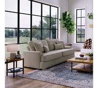 The Great Sofa Company Oriana 3 Seater Chenille Sofa In Linen