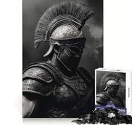The Great Spartan Warrior Jigsaw Puzzles for Adults 1000 Pieces Brain Challenge Toy Quiet Fun Precise Cut Wall Art Decor (50x75cm)