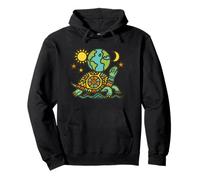 The Great Turtle and Creation Haudenosaunee Iroquois Pullover Hoodie