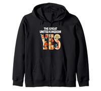 The Great United Kingdom YES Patriotic British Culture ICONS Zip Hoodie
