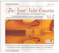 THE GREAT VIIOLIN CONCERTOS BRUCH NO.1 (FRANCESCATTI), MENDELSSOHN (STERN) & DVORAK (STERN) [2CD BOX SET]
