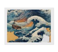 The Great Wa1ve Diamond Art Painting Picture Crafts
