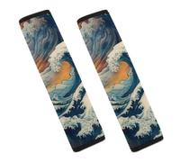 The Great Wa1ve Soft Seat Belt Cover Pad All Car 2PCS