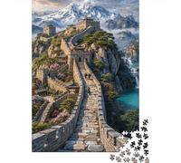 The Great Wall 1000 Piece Puzzle for Relaxation First-Time Jigsaw Users Memory Improvement Small Gift Idea 38x26cm/1000pcs