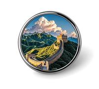 The Great Wall Brooch Pins Lapel Pins for Men Women Badge Button Cover Decorative Jewelry Charms for Hats Bags Backpacks Suits Shirts Scarves Clothing Accessories Banquet Wedding Gift