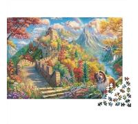 The Great Wall_ China 1000 Piece Impossible Puzzle for Adults - Challenging Jigsaw Puzzles, Family Activity & Game Gift 52x38cm/1000pcs
