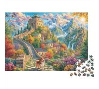 The Great Wall_ China Jigsaw Puzzle for Adults And Teenagers, Impossible 1000 Piece Puzzle,Family Fun Activity, Challenging Puzzle Game 52x38cm/1000pcs
