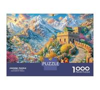 The Great Wall_ China Jigsaw Puzzle for Adults& Kids,1000 Pieces Challenge Toy Home Decoration for Adults& Kids Age 14 Years Up 52x38cm/1000pcs