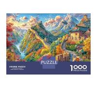 The Great Wall_ China Jigsaw Puzzle for Adults& Kids,1000 Pieces Challenge Toy Home Decoration for Adults& Kids Age 14 Years Up 52x38cm/1000pcs