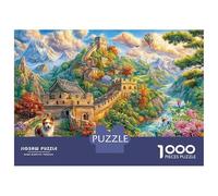 The Great Wall_ China Jigsaw Puzzle for Adults& Kids,1000 Pieces Challenge Toy Home Decoration for Adults& Kids Age 14 Years Up 38x26cm/1000pcs