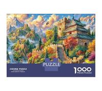 The Great Wall_ China Jigsaw Puzzle for Adults& Kids,1000 Pieces Challenge Toy Home Decoration for Adults& Kids Age 14 Years Up 52x38cm/1000pcs