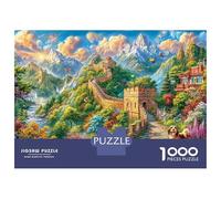 The Great Wall_ China Jigsaw Puzzle for Adults& Kids,1000 Pieces Challenge Toy Home Decoration for Adults& Kids Age 14 Years Up 38x26cm/1000pcs