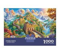 The Great Wall_ China Jigsaw Puzzle for Adults& Kids,1000 Pieces Challenge Toy Home Decoration for Adults& Kids Age 14 Years Up 38x26cm/1000pcs
