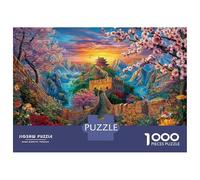 The Great Wall_ China Puzzle 1000 Pcs Impossible Jigsaw Puzzle, Challenge Puzzle for Adults & for Age 14 And Up 52x38cm/1000pcs