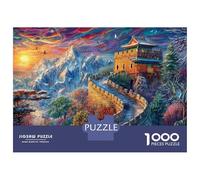 The Great Wall_ China Puzzle 1000 Piece, Jigsaw Puzzle Challenge Eco-friendly Paper Puzzle for Adults & for Age 14 And Up 70x50cm/1000pcs