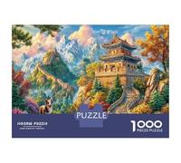 The Great Wall_ China Puzzle 1000 Piece, Jigsaw Puzzle Challenge Eco-friendly Paper Puzzle for Adults & for Age 14 And Up 38x26cm/1000pcs