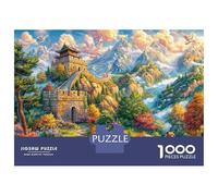 The Great Wall_ China Puzzle 1000 Piece, Jigsaw Puzzle Challenge Eco-friendly Paper Puzzle for Adults & for Age 14 And Up 38x26cm/1000pcs