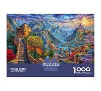 The Great Wall_ China Puzzles 1000 Piece. Impossible Puzzles Challenge Toy for Adults& Kids Age 14 Years Up 52x38cm/1000pcs