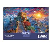 The Great Wall_ China Puzzles 1000 Piece. Puzzle Impossible, Puzzle Family Activity Puzzles Game 38x26cm/1000pcs