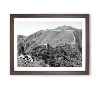 The Great Wall of China No.5 Modern Framed Print | A2 Walnut Framed Wall Art | Ready to Hang | Modern Nature Picture | Living Room Bedroom Lounge Office
