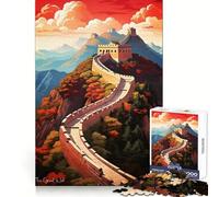 The Great Wall of China Puzzles for Adults 1000 Pieces Brain Challenge Toy Calm Mind Clear Cut Art Collection Piece (38x26cm)
