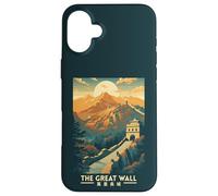 The Great Wall Of China Retro Vintage Travel Souvenir Case for iPhone 16 Plus