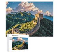 The Great Wall Puzzle for Adults Wooden Jigsaw Puzzle for Mother's Day Premium Puzzle with Unique Art Design Challenging Brain Teaser Birthday Gift for All Ages 500 PCS