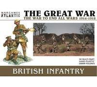 The Great War - British Infantry 1916-18 (30 Figures) Multi-Part Hard Plastic 28MM Figures