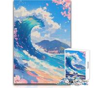 The Great Wave - Anime Aesthetic 1000 Piece Jigsaws for Teenagers Logical Thinking Development Game Great Gift for Meaningful Moments Size 50x75cm
