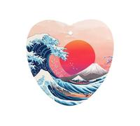 The Great Wave Cherry1 Flower Sun Car Air Freshener Ocean Scent Long Lasting Tablets for Auto Hanging Fragrance
