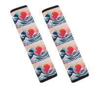 The Great Wave Cherry1 Flower Sun Soft Car Seat Belt Pad Seatbelt Padding Covers Shoulder Cushion for Women Men