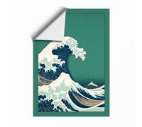 The Great Wave Japandi Unframed Wall Art Print A1 (84.1×59.4cm), Wall Decor for Living Room, Bedroom, Office & Home, Art Gift