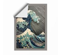 The Great Wave Japandi Unframed Wall Art Print A3 (42×29.7cm), Wall Decor for Living Room, Bedroom, Office & Home, Art Gift