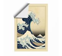 The Great Wave Japandi Unframed Wall Art Print A3 (42×29.7cm), Wall Decor for Living Room, Bedroom, Office & Home, Art Gift
