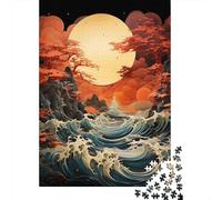 The Great Wave Jigsaw Puzzle for Adults, 1000 Pieces, 70x50cm/1000pcs, Quiet Home Activity, Relaxing Indoor Time And Time at Home