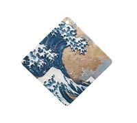 The Great Wave of Kanagawa Art Car Air Freshener Hanging Aromatherapy Tablets Car Accessories Rearview Mirror Pendant Decor